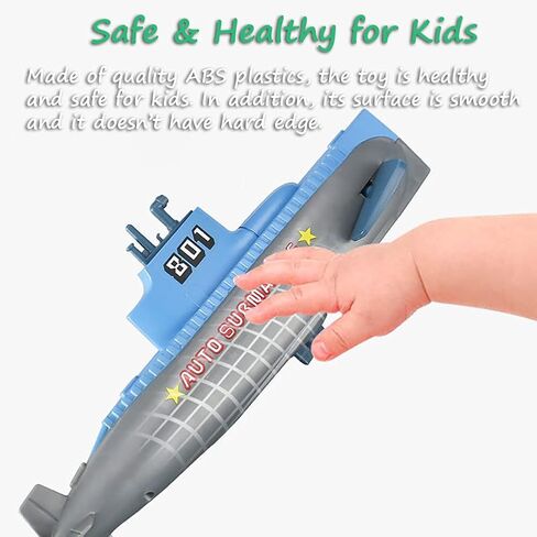 Wind-up Diver Submarine Bath Toy, Funny Swimming Frogman Pigboat Scuba Diver SUB Bathtub Toy Clockwork Submarine Tub Toy Diver Water Toy for Kids (Diver+Submarine) in Kuwait