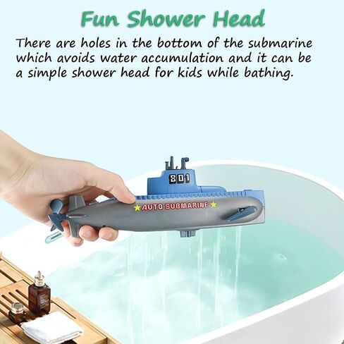Wind-up Diver Submarine Bath Toy, Funny Swimming Frogman Pigboat Scuba Diver SUB Bathtub Toy Clockwork Submarine Tub Toy Diver Water Toy for Kids (Diver+Submarine) in Kuwait
