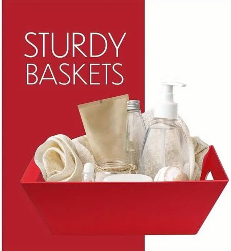 STARANDBEE 12 Pack Empty Basket Gift Set,12 Red Bows 12 Bags for Mother‘s day Fahter’s day Christmas Holiday Valentine’s Day, Easter, Birthdays,Snacks, Farmers Market Holiday(Red and Black Plaid) in Saudi Arabia