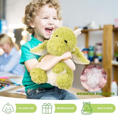Little Flying Dragon Plush,Cute Dinosaur Stuffed Animals Pillow,Kawaii Fire Dragon Animal Plushies Toy, for Adults and Kids,7.88",Green in Kuwait