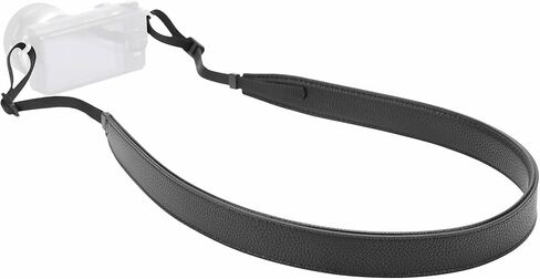 حزام الكاميرا أحزمة كتف الرقبة الجلدية الكلاسيكية للمصورين ، عرض 2.3 بوصة من الجلد مزدوج الطبقة المزدوجة مع ناعم مبطن ل DSLR بني كبير in Kuwait