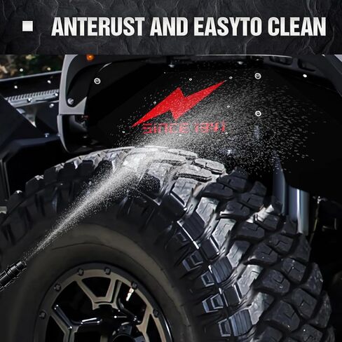 for Wrangler JK Front Inner Fender Liners Compatible with 2007-2018 Jeep Wrangler JK & JKU Unlimited 2/4 Doors, White Star Logo Wheel Well Liners Mud Guards Steel Fender Flares Cover (2 PCS) in Kuwait