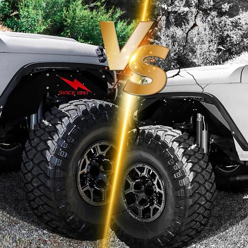 for Wrangler JK Front Inner Fender Liners Compatible with 2007-2018 Jeep Wrangler JK & JKU Unlimited 2/4 Doors, White Star Logo Wheel Well Liners Mud Guards Steel Fender Flares Cover (2 PCS) in Kuwait