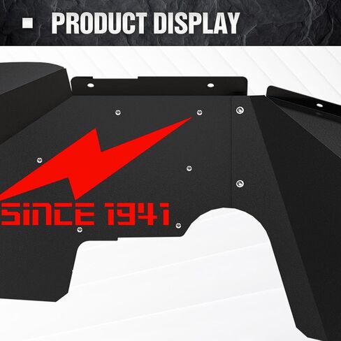 for Wrangler JK Front Inner Fender Liners Compatible with 2007-2018 Jeep Wrangler JK & JKU Unlimited 2/4 Doors, White Star Logo Wheel Well Liners Mud Guards Steel Fender Flares Cover (2 PCS) in Kuwait