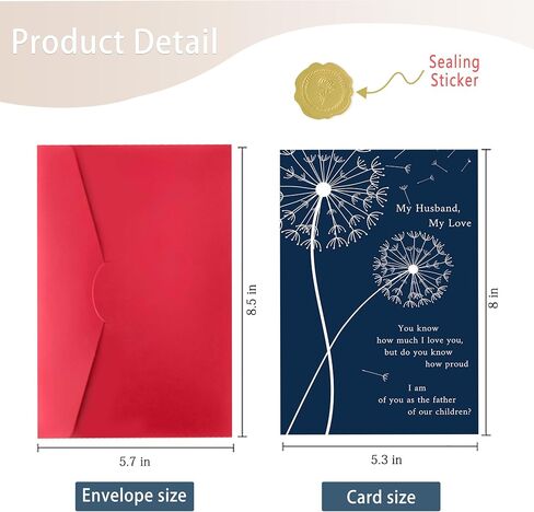 Funny Father's Day Card, Fathers Day Card Gifts for Husband from Wife, Happy Fathers Day to My Love in Kuwait