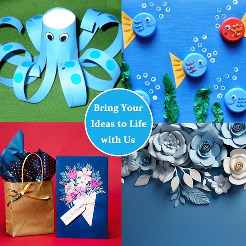 100 Sheets Patriotic Colored Cardstock 8.5 x 11, American Red White Blue Color Card Stock Paper 92lb/250gsm for 4th of July, Labor Day Greetings & Invitations, Arts & Crafts in Kuwait