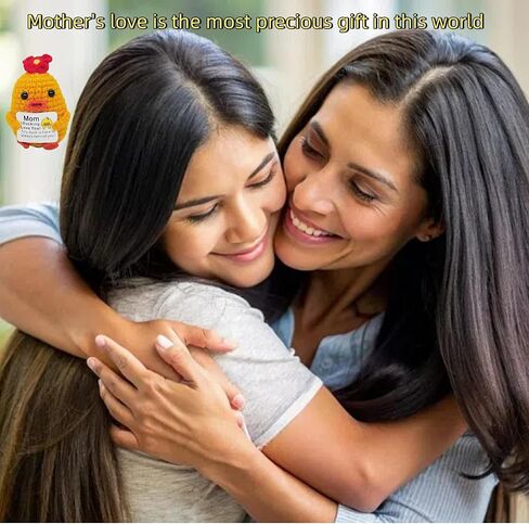 مضحك الكروشيه يدويًا هدايا البط العاطفي للأم لأم أم أم الأمهات العقلية الدعم العقلي الأم عيد ميلاد عيد ميلاد عيد الميلاد المخلل بطاطس عيد الفصح حفلة ديكو (من أجل أمي 01) in Kuwait