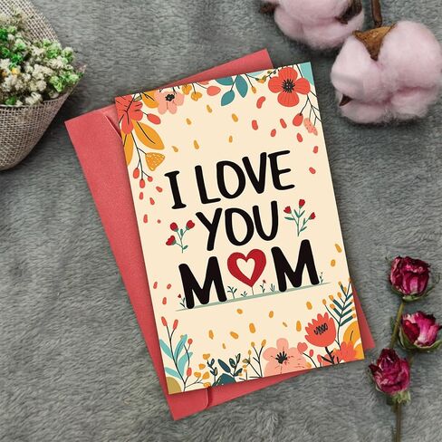 بطاقة عيد الأم الحلوة للنساء ، هدية بطاقة عيد الأم الرومانسية للزوجة ، عيد أم سعيد إلى المفضل لدي in Kuwait