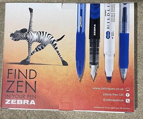 Zebra Z-Grip Smooth Ink Retractable Ballpoint Pen - 1.0mm Nib - Pack of 16 Pens - In Gift Box Packaging (Pink) in Kuwait