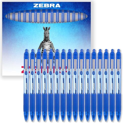 Zebra Z-Grip Smooth Ink Retractable Ballpoint Pen - 1.0mm Nib - Pack of 16 Pens - In Gift Box Packaging (Pink) in Kuwait