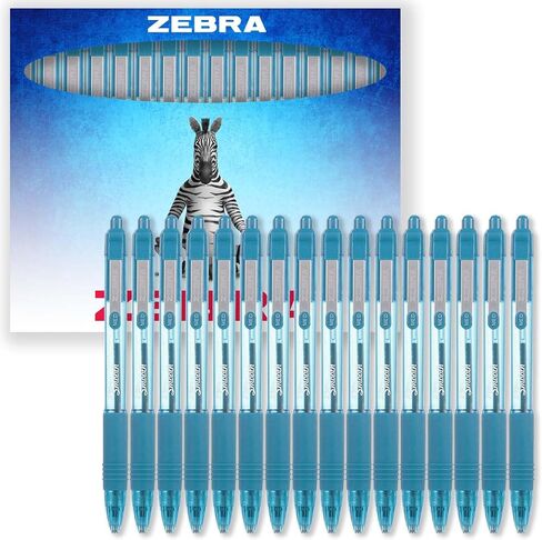 Zebra Z-Grip Smooth Ink Retractable Ballpoint Pen - 1.0mm Nib - Pack of 16 Pens - In Gift Box Packaging (Pink) in Kuwait