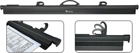 Hang-A-Plan, 18 Inch Quickfile Hanging Clamp, Black, Holds up to 150 Plans, Single Clamp in Saudi Arabia