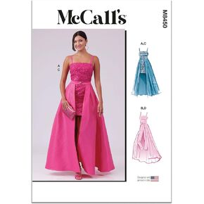 McCall's M8450AA Misses مناسبة مناسبة ، بذلة ، حزمة نمط الخياطة الزائدة ، رمز التصميم M8450 ، الأحجام 10-12-14-16-18
