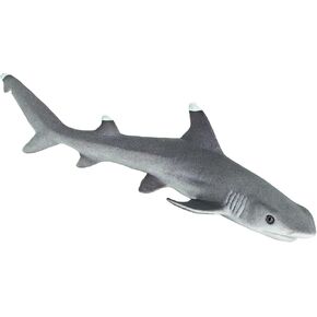 Safari Ltd. Whitetip Reef Shark تمثال - شكل بلاستيكي 4.75 بوصة - لعبة تعليمية للبنين والبنات والأطفال الذين تتراوح أعمارهم بين 3+
