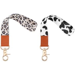 Wrist Lanyard for Keys, 2 Pcs Cute Keychain Lanyard Car Keychain Hand Strap Cool Cell Phone lanyards Key Chain Holder for Women and Men