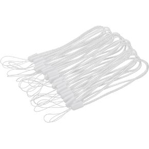 Meccanixity Universal Nylon Cord Lanyards ، سلسلة حزام معصم ناعمة 18 سم منسق للزجاجة ، المصباح ، الهاتف المحمول ، حزمة صفراء من 20