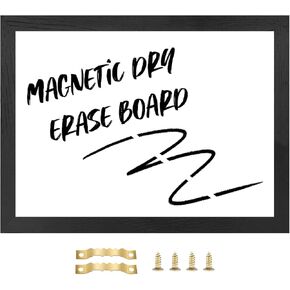 TORASO Dry Erase White Board, Magnetic Surface Whiteboard for Office/School/Home, Hanging Board for Decoration/Planning/Kitchen Grocery List/Drawing/Memo,12"x 16"(BB-BN-3040)