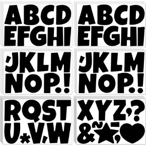 504 PCS Bulletin Board Letters 42 SHOETS LIGH LETTERS TELLESTS VINYL FINLAND SELF-DELSIVE ALPHABET LETTERS FOR POSTER BOARD DISTRION SCHING SCREAMBOND DICE (3 Inch ، Black)