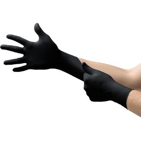 Microflex MK-296-XL MidKnight Black, Powder-Free Exam Gloves, XL, Nitrile (Pack of 100)