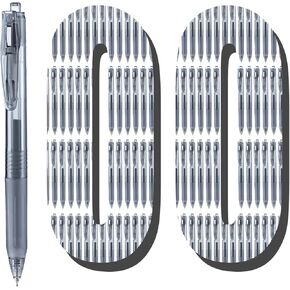 Aozora Black Gel Pens Fine Point Smooth Writing Atts 100 Pack Pack Ablet Back Bens 0.5mm Quick Dry Office Schools اللوازم المدرسية