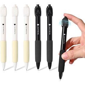 6 PCS Gel Pens Point ، قلم نقاط فاخر قابلة للسحب ، كتابة ناعمة حبر سوداء جاف بسرعة 0.5 ملم ، ملحقات مكتب مكاتب مضحكة لتخفيف الإجهاد في اليومية (متعدد الألوان)