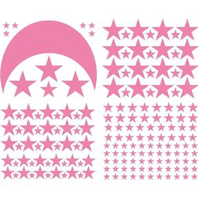 ألزون القمر والنجوم ملصق فينيل شارات الجدار ، ملصقات جدار الفينيل القابلة للإزالة لغرفة الطفل ، ديكور جدار DIY ، ديكور المنزل (أبيض) in Kuwait