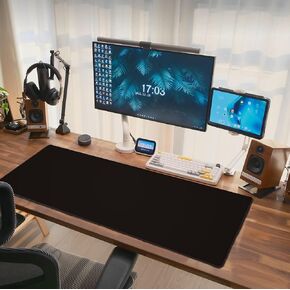 وسادة الفأر الأبيض الممتدة ألعاب كبيرة Mousepad XL كبيرة طويلة الحصير حصيرة حصيرة الحواف المخيط 31.5 × 11.8 بوصة للمكتب المنزلي in Kuwait