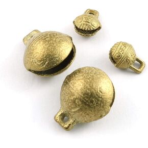 4pcs Pet Bell Cog Cog Pells ، أجراس طوق القط العتيقة ، أجراس مضاد للحيوانات الأليفة (2pcs 11mm + 2pcs 20mm)