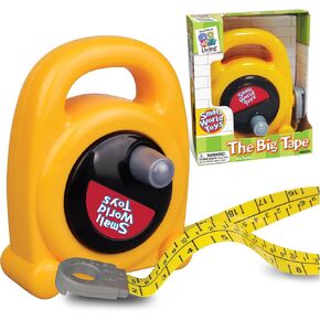Tape Small World Toys Measure: The Big Tape Construction Toy Play for Kids Age 3+ ، أطفال قياس أدوات الشريط الصغار ، ألعاب التعلم التعليمي للبنين فتيات هدايا رائعة للأطفال
