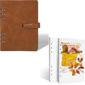 Lightwish Cold Press sketchbook+Hot Press 300GSM/140LB ، 2 Pack ، Total 40 Sheets A5 A5 Holed Plage for Artists ، Oner ، Students