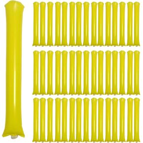 48pcs round Head Boom Sticks Thunder Thunder Sticks Team Team Spirit Plastic Spirit Spirit Stick Clapper Clapper قابلة للنفخ في إمدادات رياضية (أخضر معدني)