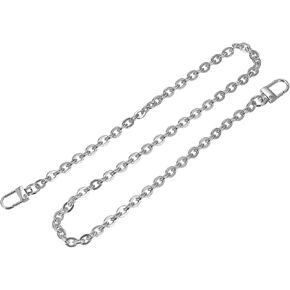 uxcell Purse Chain Strap, 31"x0.28" Flat Chain Strap Handbag Chains Accessories Purse Straps Shoulder Cross Body Replacement Straps, Silver Tone