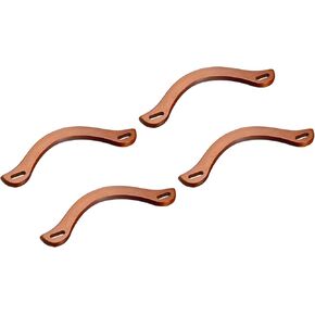 uxcell Wooden Purse Handles, 4Pcs 7.28" Handbags Purse Handles Replacement for Handmade Bags Handbags Purse Making, Coffee