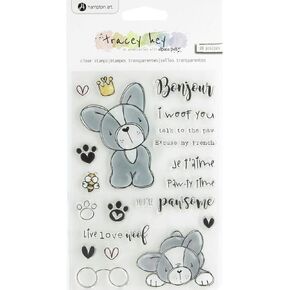 Hampton Art TH Clear Stamp Frenchie, None