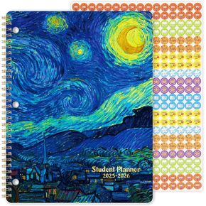 Student Planner 2025-2026 - July 2025 - June 2026 School Planner, 9" x 11", Weekly LessonPlanner, Twin- Wire Binding, Stickers, Perfect Organizer