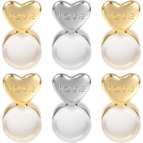 6PCS Rubber Earring Lifters for Droopy Ears, Gold and Silver Earrings Backs for Droopy Ears Silicone Earring Backs for Studs