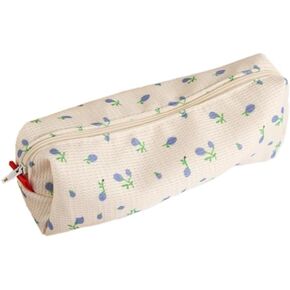 Blue Women Fresh Style Pencil Bag Pencil Bag Case Pen Coin Pouch ، Cosmetic Storage Bags Makeup Makeup Office Office Office Office Office