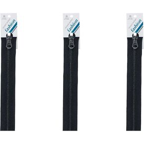معاطف و Clark Gun Metal Zipper ، 14 بوصة ، أسود