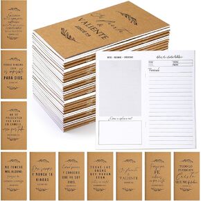QILERY 30 PCS MISTION GIME MIFT BUBK CALENDAR 2025-2026 مخططون مع مجلات صلاة الآية للكتاب المقدس غير مؤرخ في قائمة الأهداف الأسبوعية للمجموعة الكنسية لعيد الأم (Kraft Color ، Tree)