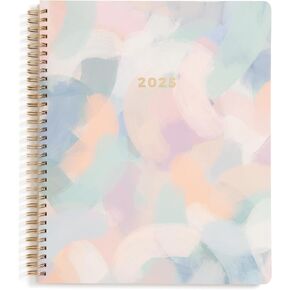 Blue Sky 2025 15-Month Weekly and Monthly Planner Calendar, October 2024 - December 2025, 8.5" x 11", Thick Art Card Cover, Laminated Tabs, Wirebound, Storage Pocket, Soren (Soren- 2025, 8.5" x 11")