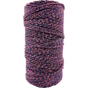 خيوط حسب التصميم #36 3 -strand twisted Rabyn Twine - خيوط ممتازة جودة للحرف اليدوية ، مشاريع DIY ، الوردية (Razzleberry)