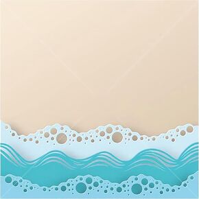Summer Ocean Metal Cutting Dies - Beach Wave Stencils for Scrapbooking and DIY Crafts | Die-Cut and Emboss Tools with Sea Theme,Craft Dies, Summer Craft Supplies