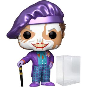 Pop DC Heroes: Batman 80th - Joker (1989) Edition Chase Funko Pop! الشكل الفينيل (مجمل مع حالة واقي صندوق البوب ​​المتوافق) متعدد الألوان 3.75 بوصة