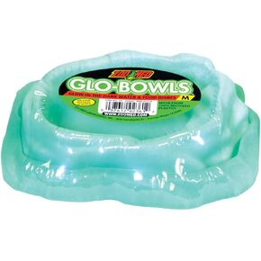 حديقة الحيوان Med 78062 Glow Bowl Food/Water Dish Combo Pack ، Medium