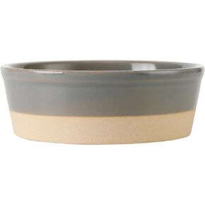 بارك الحياة تصاميم Nordic Gray Pet Medium Bowl ، قطره 6.5 بوصة ، السيراميك
