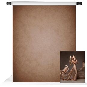 Kate Dark Brown Abstract Photo Backdrop Old Master Backdrop Texture Art Portrait Photography Backgrounds Photo Studio Props Pictures, 10x6.5ft