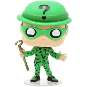 The Riddler Pop #340 Pop Heroes: Batman Forever Vinyl Figure (مجمعة مع حامي Ecotek لحماية مربع العرض)
