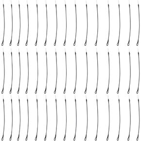 حلقات أمان 100pcs - سلك الحبل البلاستيكي للوقاية من فقدان العلامة ، دبوس حلقة سلك الصلب المضاد للسرقة للبيع بالتجزئة ، الأسود ، 6.69 بوصة ، متوافق مع العلامات المغناطيسية
