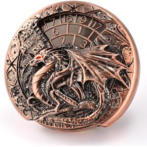 Gigigugu 7-in-1 spinner metal for tabletop rpgs ، coin fantasy dragon roulette مع تصميم cthulhu ، استبدال زهر سبائك الزنك لـ DND ، MTG ، Pathfinder ، Shadowrun (النحاس العتيقة)