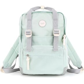 himawari Laptop Backpack for Women, 14.9 Inch,Large Capacity College Bookbag for School, Waterproof Casual Daypack for Travel-1088-04#Grey Blue